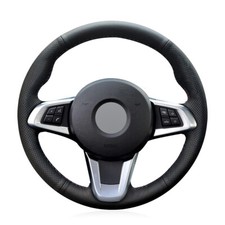Alcantara Steering Wheel Cover Genuine Leather Wrap for BMW Z4 E89 SE M SPORT