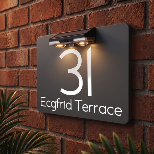 House number plaques door - plaques,