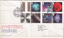 GB Stamps First Day Cover Inventive Britain, computer, DNA, Cats eyes, SHS 2015
