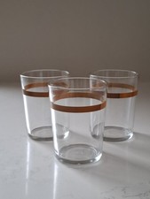 3 Vintage Reims Glasses Brown