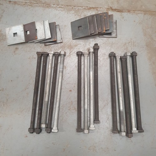 Square roof truss bolts - square, nuts
