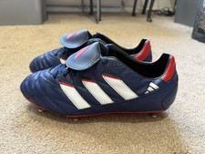 Adidas 1998 Predator Rare SG Navy Original Vintage Football Boots Mens UK 10