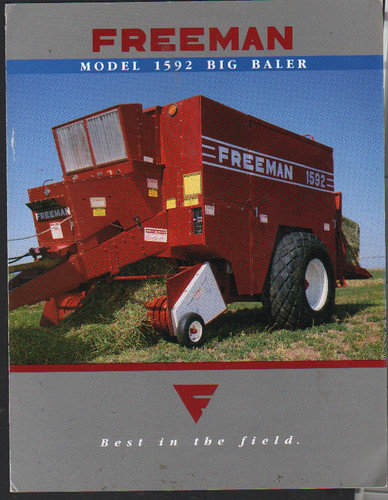 Freeman model 1592 big baler - freeman,