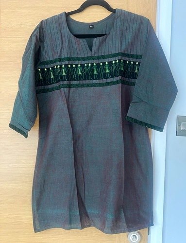 Ladies cotton linen kaftan - ladies, cotton/linen