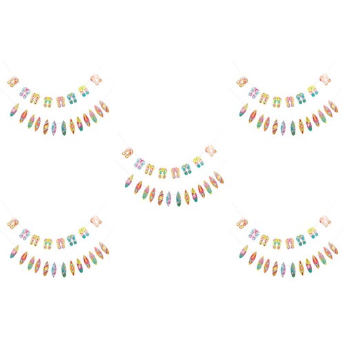 Colorful paper hawaiian party - colorful,