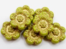 14MM CZECH PRESSED GLASS FLAT