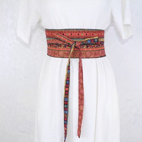 Lady japanese ethnic wide belt - japanese,
