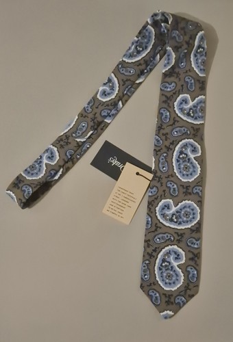Drakes pattern tie 100 - tie, silk