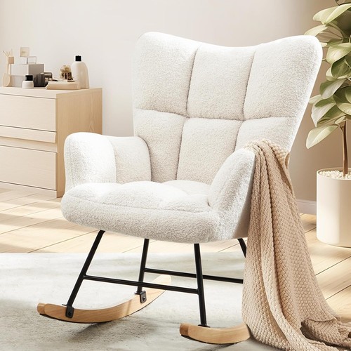 Fluffy rocking recliner chair - fluffy,