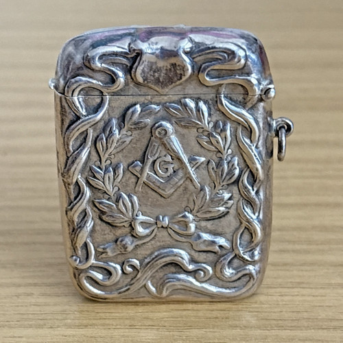 Ck193 sterling silver masonic - sterling,
