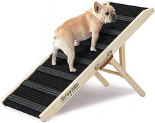  Dog Ramp for Bed - Foldable Small Large Dog Ramp Up to 68kg for auction