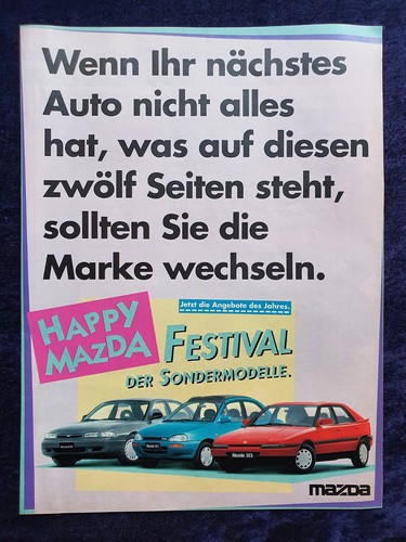 1993 mazda brochure - brochure,, 323