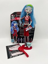 Monster High Ghoulia Yelps First Wave Doll Black Elastic With Bag, Pet & Stand