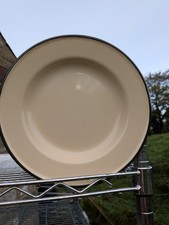 YELLOW Enamel Dinner Plates