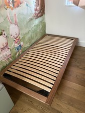 MUJI platform Bed Walnut Main Unit Single