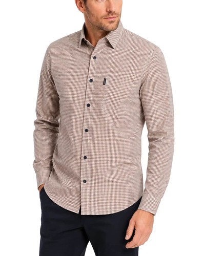 Casa moda check shirt burnt - shirt,