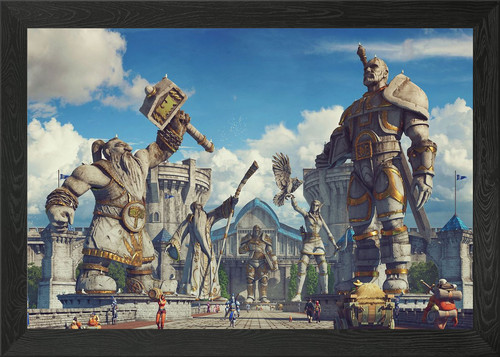 Heroes street framed wall - framed,