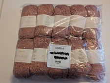 500G SIRDAR SOUKIE – 183 SUNSET orange silver sequin – KNITTING WOOL YARN 4mm DK