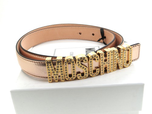 Moschino belt pink - leather, w/