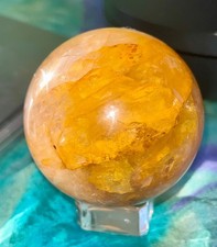 ✨💛 GOLDEN HEALER large SPHERE Crystals Minerals Crystal Reiki Gift Xmas 235g
