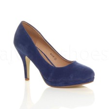WOMENS LADIES MID HIGH HEEL