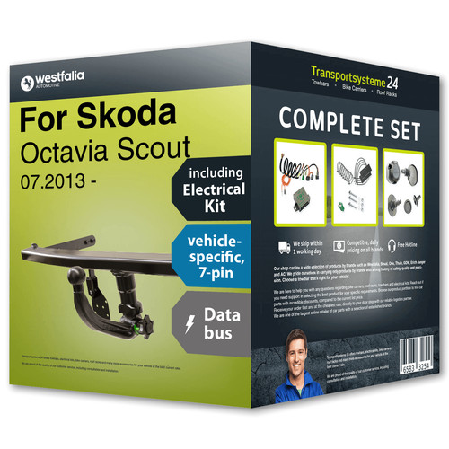 Towbar detachable for skoda - towbar,