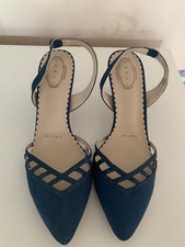 Debut blue sling back shoes size UK 6