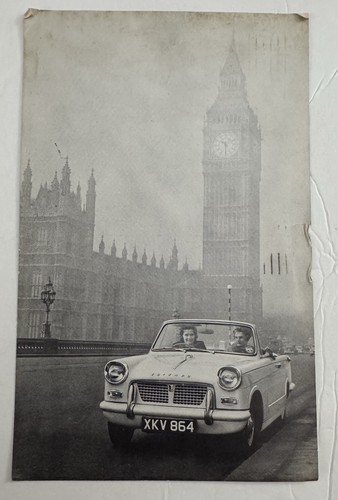 Vtg 1960 jumbo 8x5 postcard - vtg,