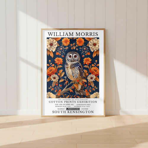 William morris owl print barn - owl,