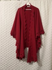 Women’s Windsmoor Red Wool Cape One Size