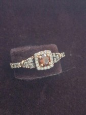 Le Vian 14ct Strawberry Gold  Chocolate Diamond Ring. Size M