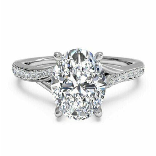 Oval cut vvs1 d - 3, ct
