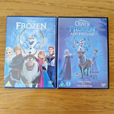 Frozen Disney Classics DVD + Olaf's Frozen Adventure 2 DVD's Family Movie Gift
