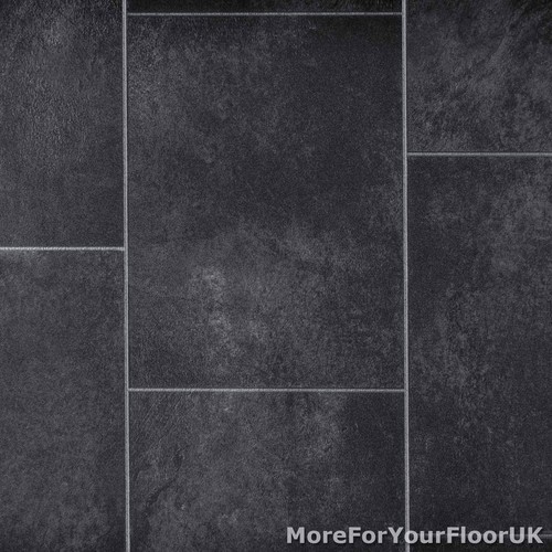 Grey stone tile style vinyl - stone,