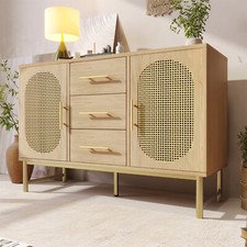 Sideboard Cabinet Rattan Chest