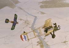 WW1 COMBAT OVER FRANCE. FE2b