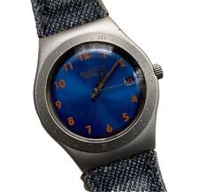 SWATCH IRONY BAGGY WATCH YLS4013 Swatch Watch Denim Blue Aluminium Waterproof