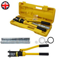 Hydraulic Crimper Crimping Tool/w 15 Dies Wire Battery Cable Lug Terminal 16Ton