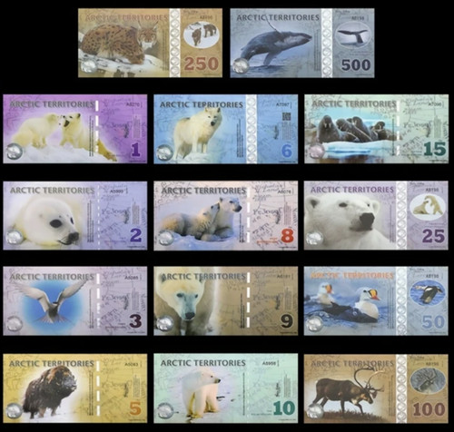 Arctic territories banknote - arctic,