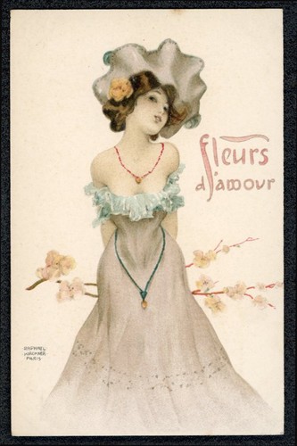 Raphael kirchner signed art - signed,