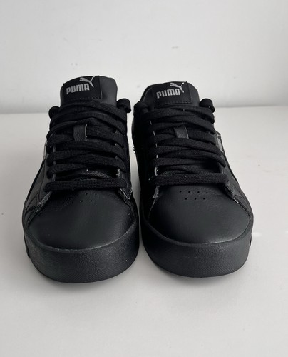 Puma black leather - black, top