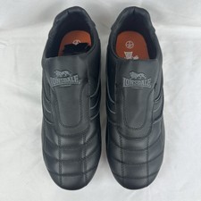 Lonsdale Mens Benn Leather Trainers Low Top Slip On Sports Shoes Padded Ankle 7