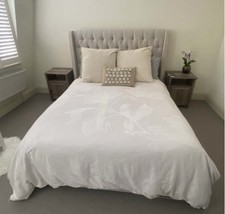 Dreams Deacon Cream Upholstered Bed Frame King (5’0)