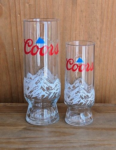 Coors pint half glasses - &,