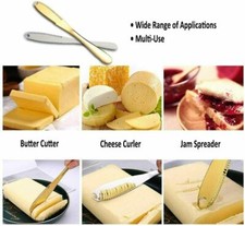 3 in1 Butter Knife Multi Use Stainless Steel Butter Curler Spreader Slicer