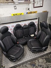 MINI COOPER COUNTRYMAN BLACK HALF LEATHER SEATS INTERIOR SET R60 (2010 - 2016) 