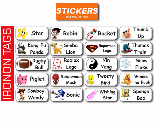 Custom name iron labels - name,