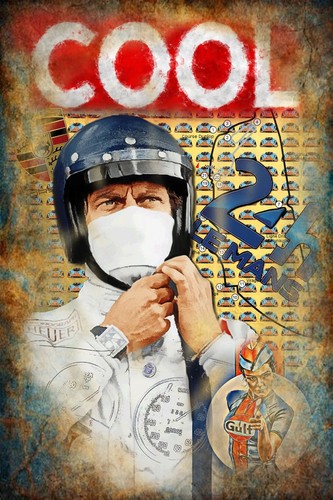 Mans pop art steve - art,