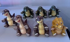 Vintage The Land Before Time 7 Dinosaur Hand Puppets 1988 Pizza Hut Bundle
