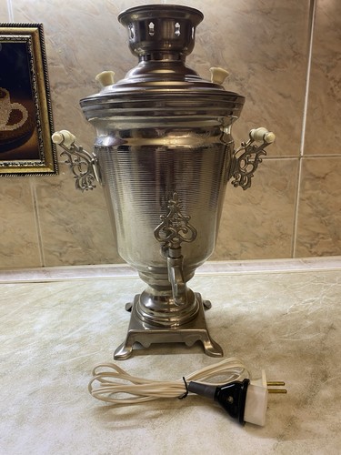 Vintage ussr electric samovar - vintage,